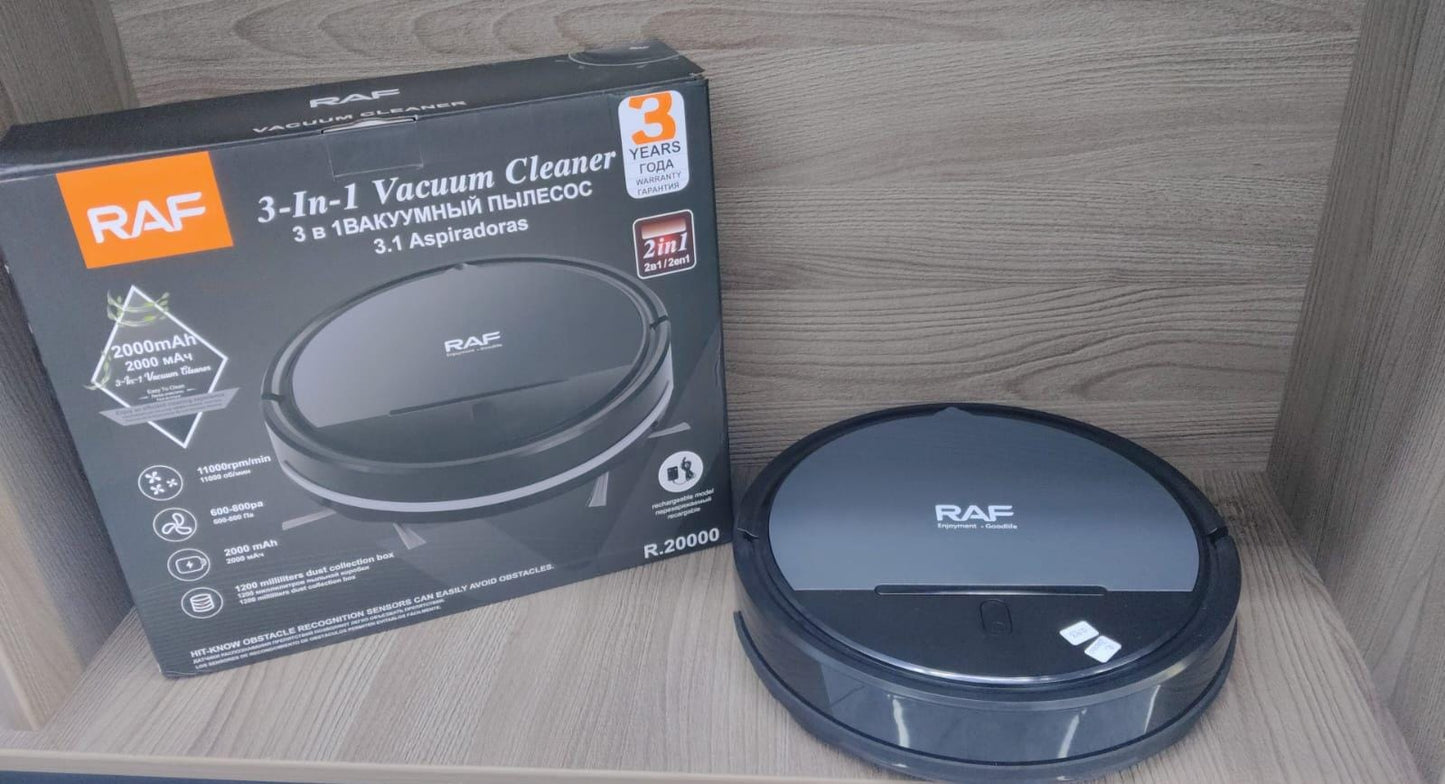 ROBOT ASPIRADOR INTELIGENTE 3 EN 1 – RAF | R.20000