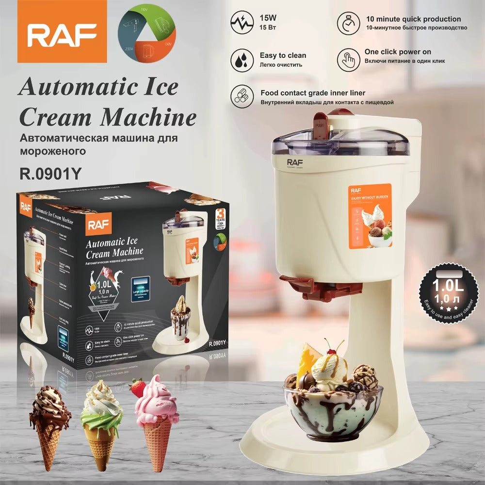 MÁQUINA DE HELADOS AUTOMÁTICA RAF R.0900 – POSTRES EN SOLO 10 MINUTOS
