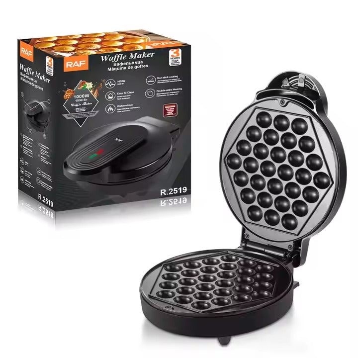MAQUINA WAFFLES GOFLERA RAF R.2519 DE 1000W