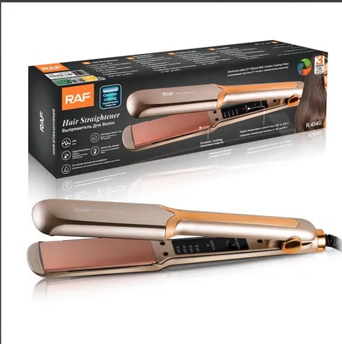 PLANCHA DE PELO ELÉCTRICA CON CONTROL DE TEMPERATURA RAF R.454G