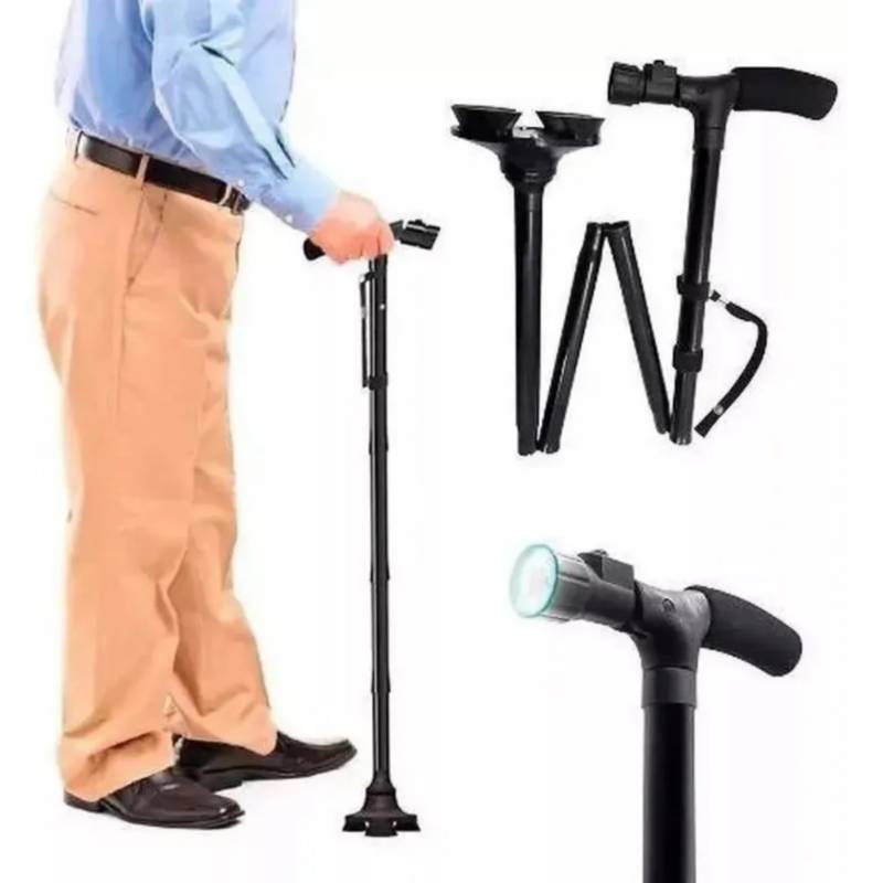 BASTONES PLEGABLES RETRACTIL CON LUZ