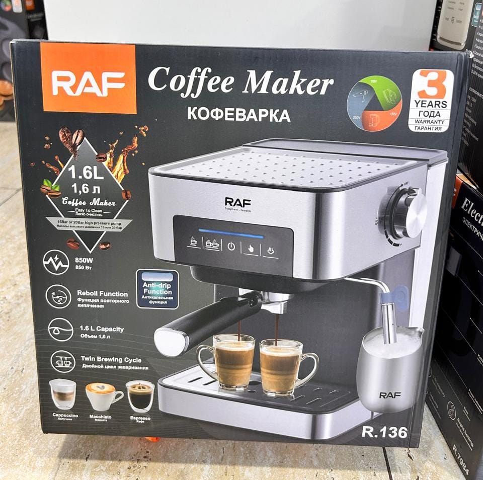 CAFETERA ELECTRICA EXPRESS DIGITAL RAF R.136 DE 1.6L 850W