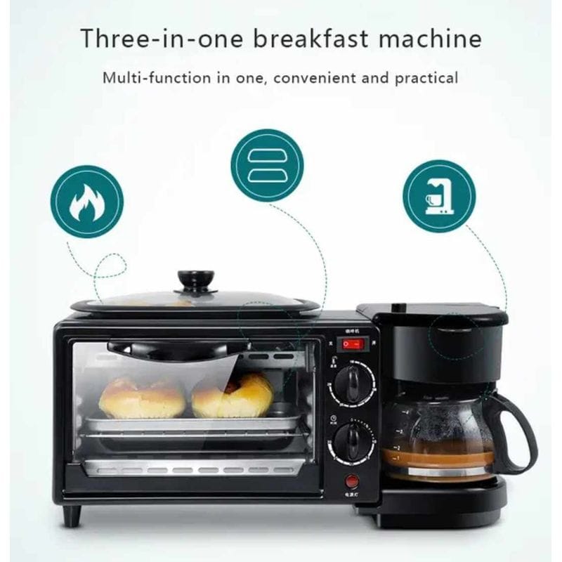 HORNO DE DESAYUNO 3 EN 1 DE 1050W RAF R.5308B