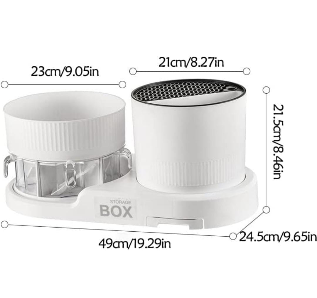 ESTANTE MULTIFUNCIONAL GIRATORIO 360° PARA CONDIMENTOS Y CUCHILLOS