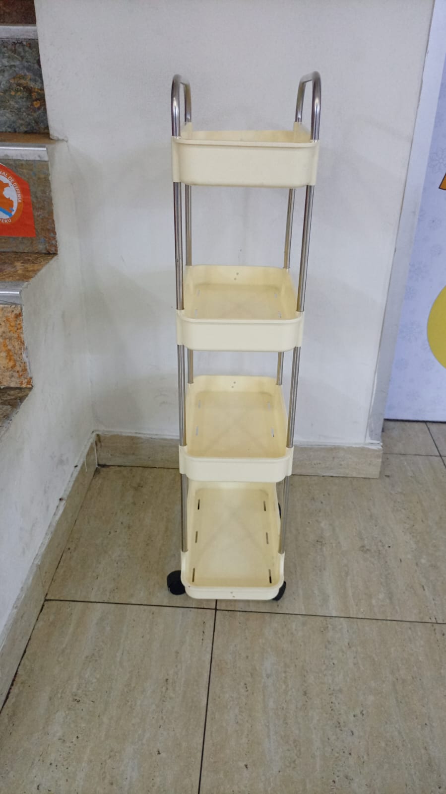 CARRITO ORGANIZADOR DE 4 NIVELES CON RUEDA