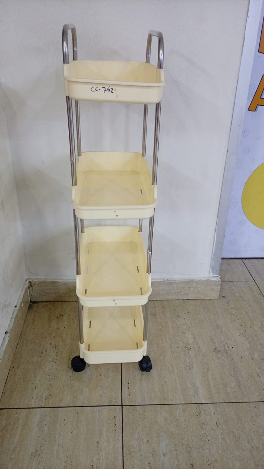 CARRITO ORGANIZADOR DE 4 NIVELES CON RUEDA