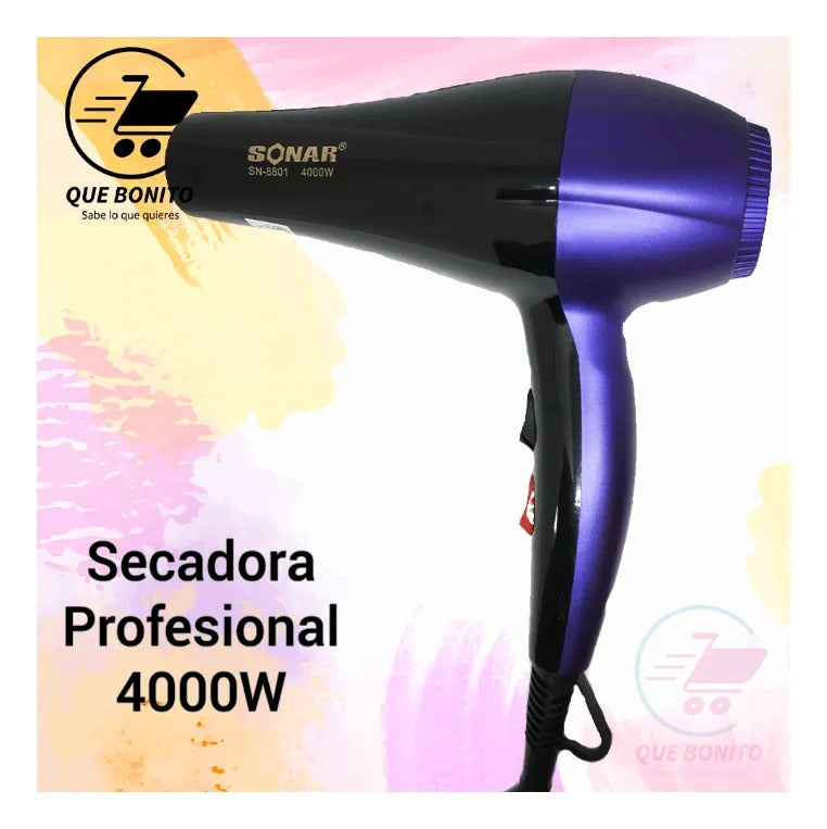SECADORA DE CABELLO SONAR DE 4000W SN-8801