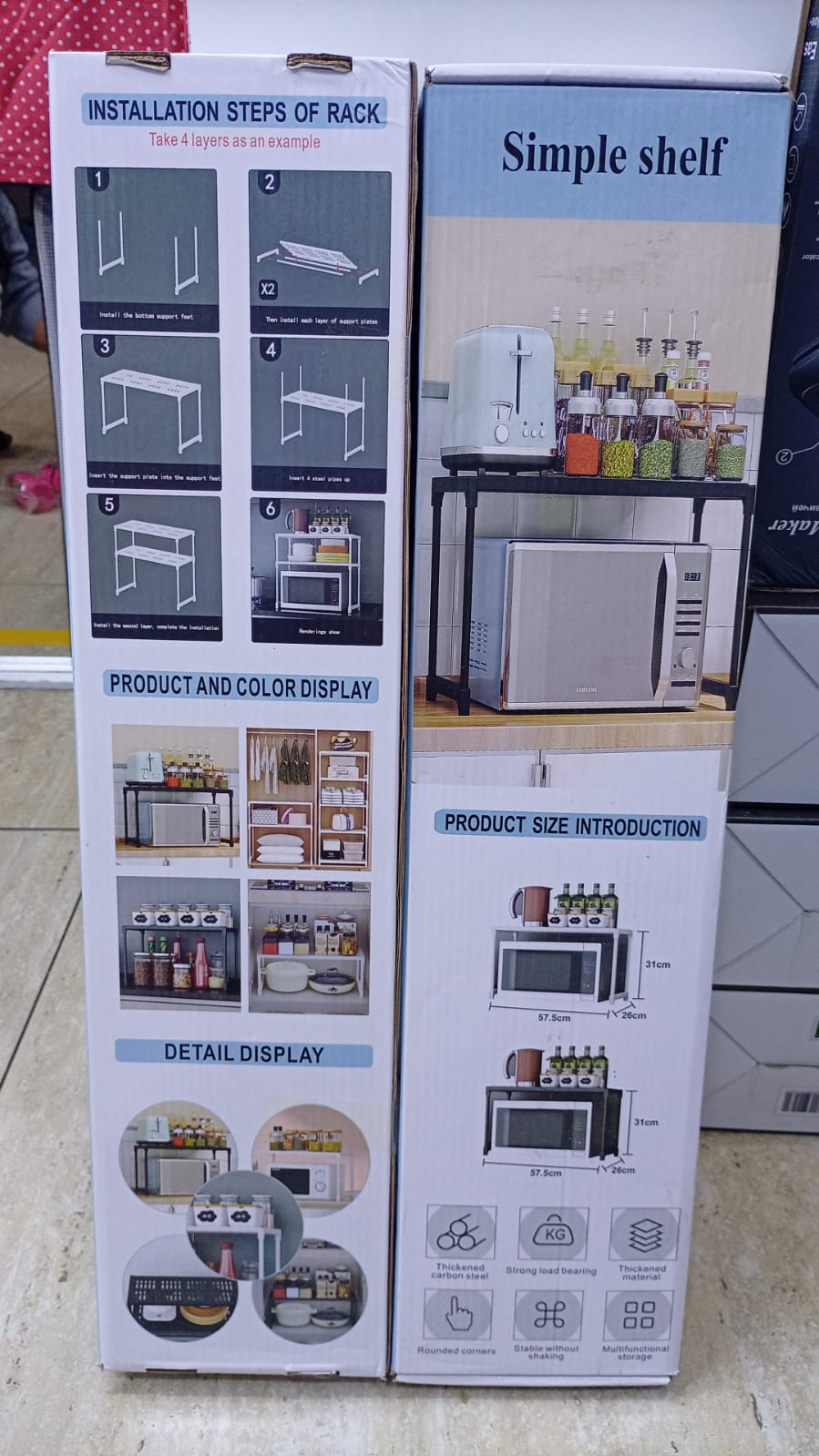 ORGANIZADOR DE MICROONDAS AJUSTABLE MULTIFUNCIONAL
