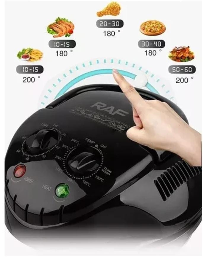 FREIDORA DE AIRE DE 12L HALOGENA ANTIADHERENTE DE 3500W