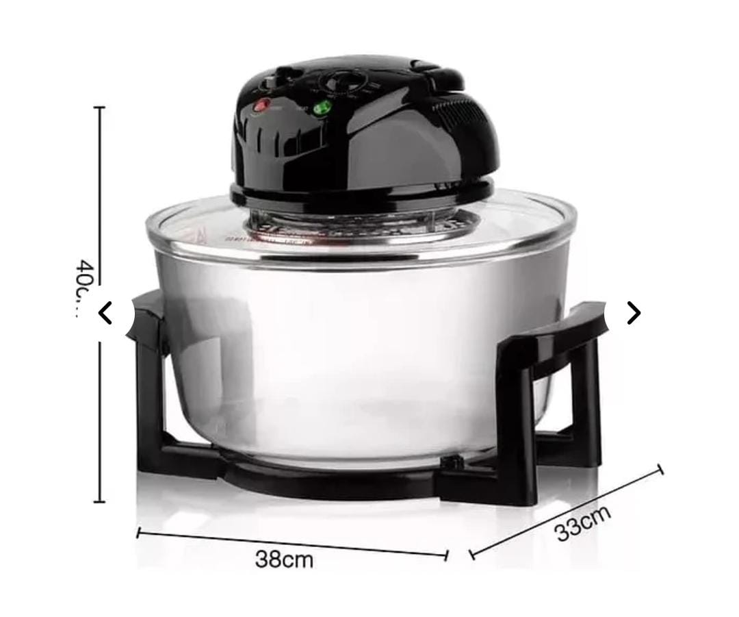 FREIDORA DE AIRE DE 12L HALOGENA ANTIADHERENTE DE 3500W