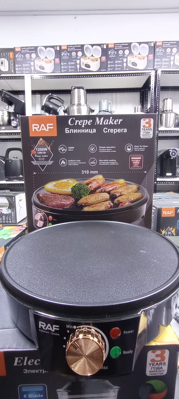 CREPERA RAF R.528 DE 11 PULGADAS 1200w PARA PANQUEQUES ANTIADHERENTE