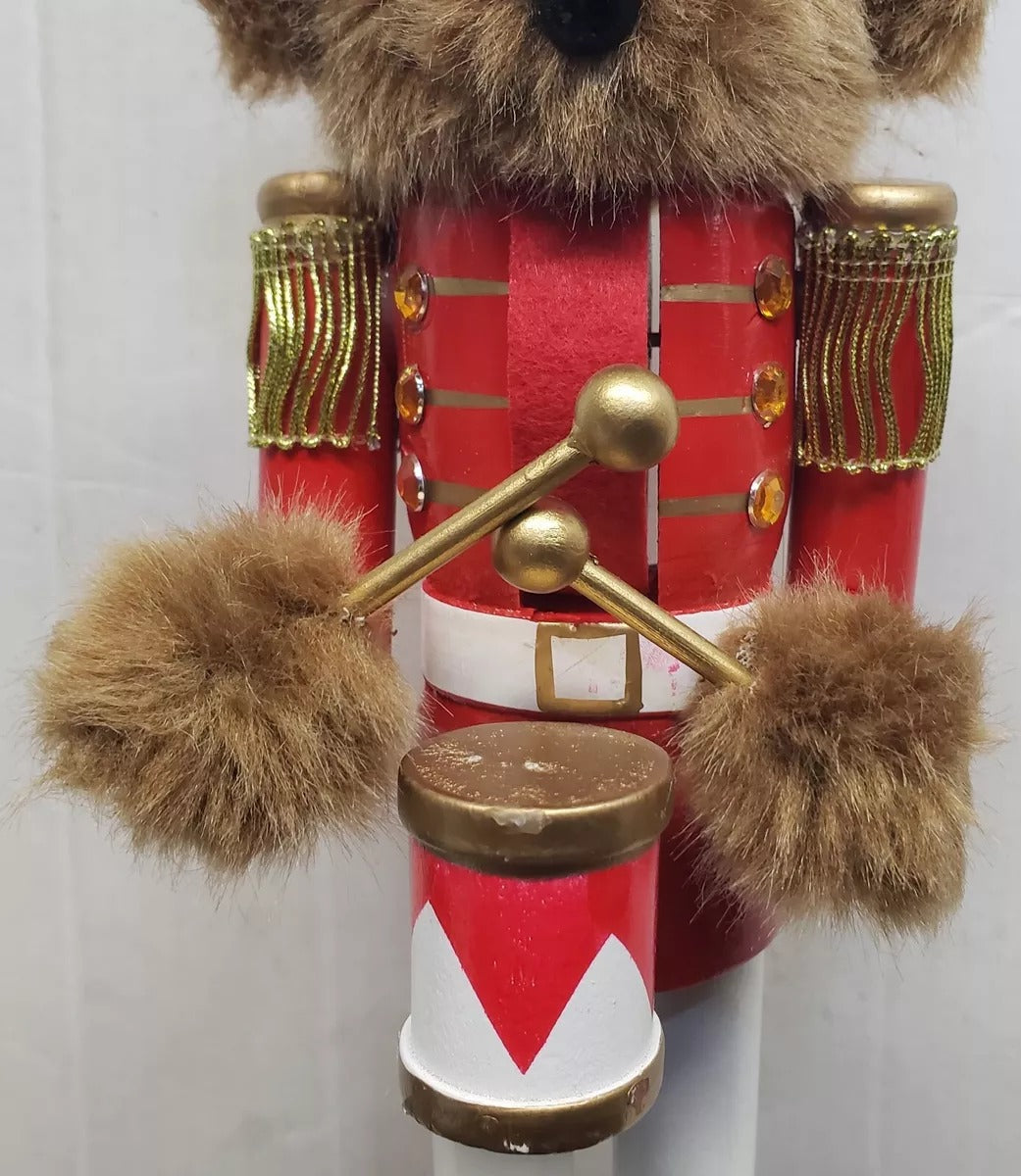 🎄✨ ESTATUA DE MADERA PERRO CASCANUECES ✨🎄