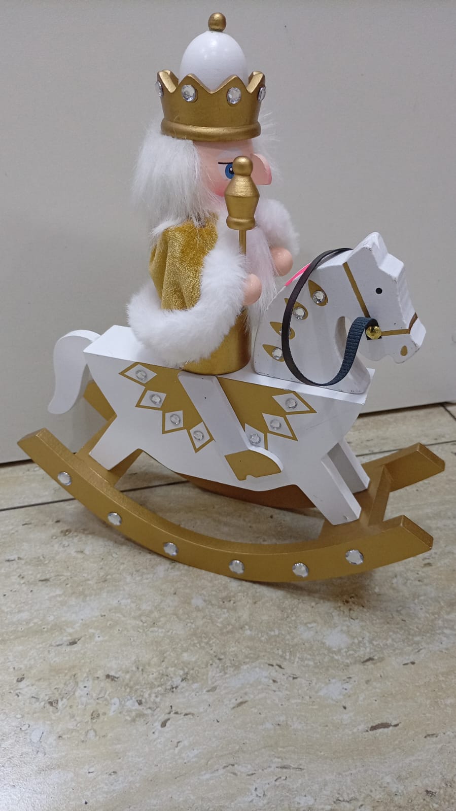 ✨🐎 CASCANUEZ JINETE A CABALLO DORADO 🐎✨