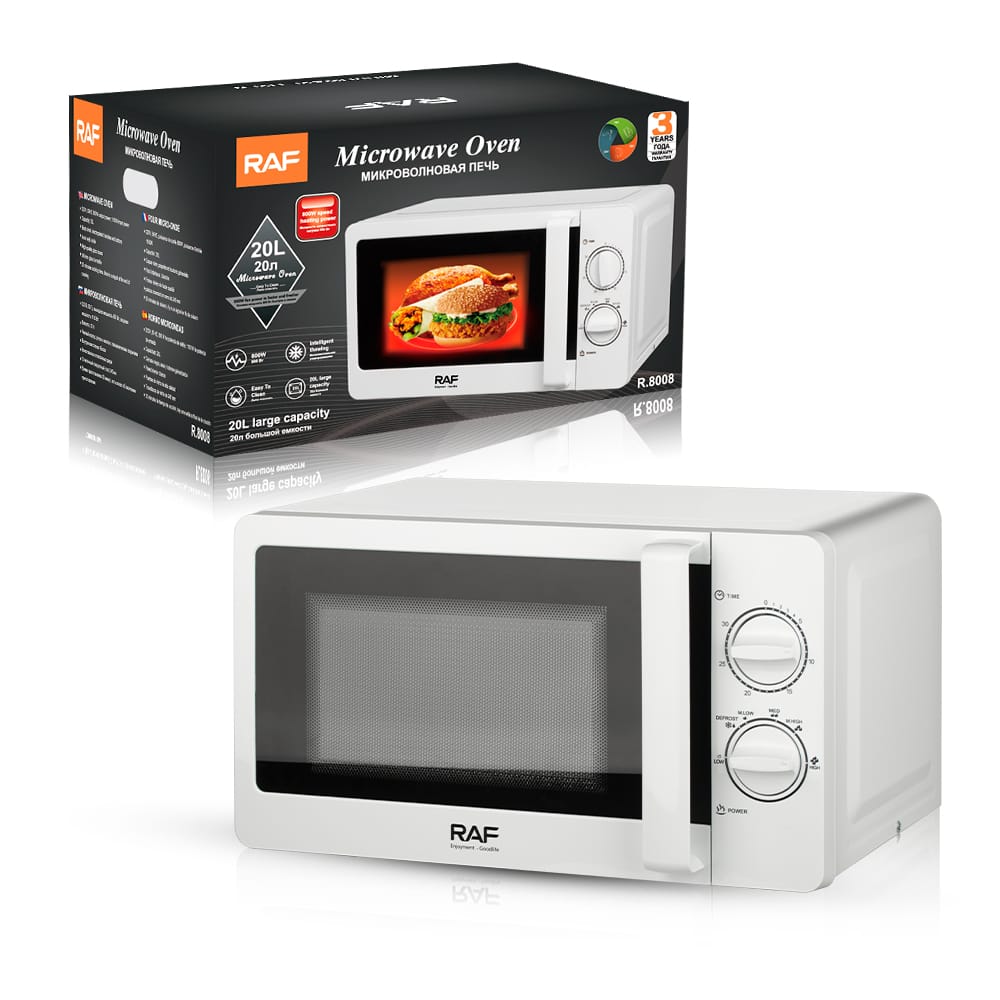 📢 Horno Microondas RAF R.8008B – 20 Litros de capacidad