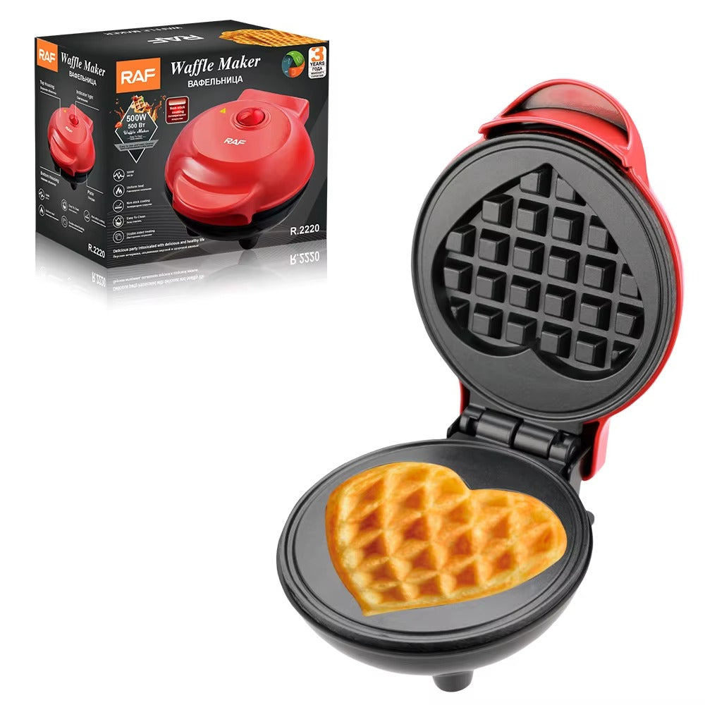 ❤️✨ RAF MINI WAFFLERA EN FORMA DE CORAZÓN – R.2220 (500W)