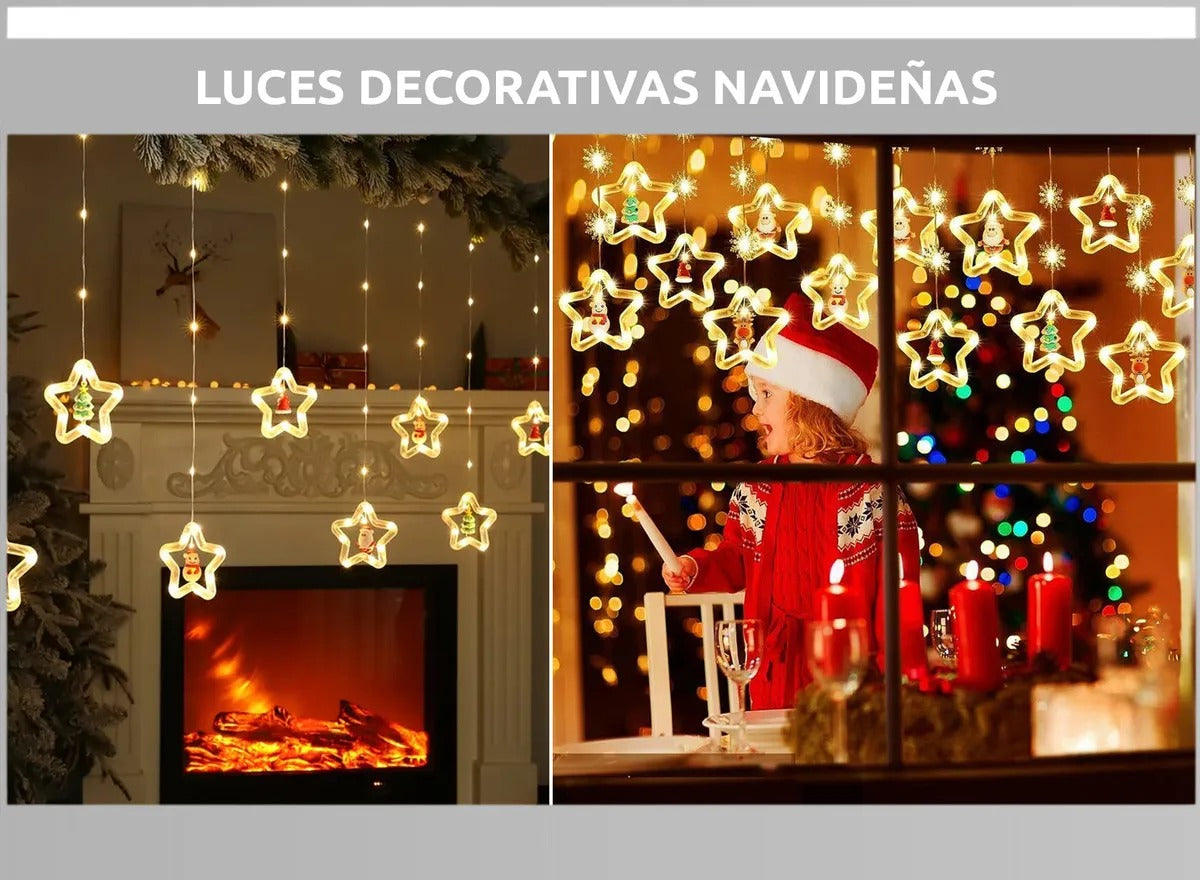 🎄✨ CORTINA DE LUCES NAVIDEÑAS CASCADA LED – 3 METROS USB ✨🎄