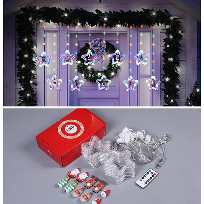 🎄✨ CORTINA DE LUCES NAVIDEÑAS CASCADA LED – 3 METROS USB ✨🎄
