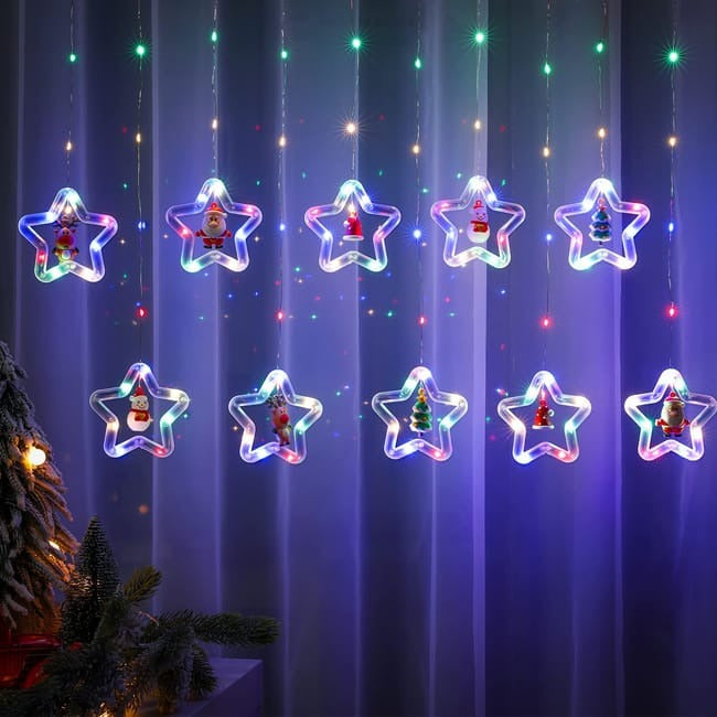 🎄✨ CORTINA DE LUCES NAVIDEÑAS CASCADA LED – 3 METROS USB ✨🎄
