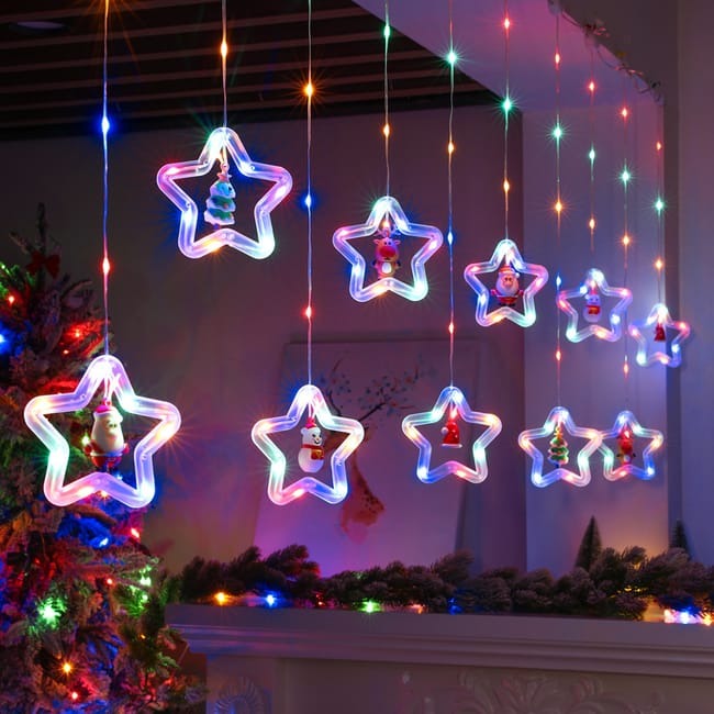 🎄✨ CORTINA DE LUCES NAVIDEÑAS CASCADA LED – 3 METROS USB ✨🎄