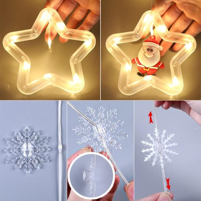 🎄✨ CORTINA DE LUCES NAVIDEÑAS CASCADA LED – 3 METROS USB ✨🎄