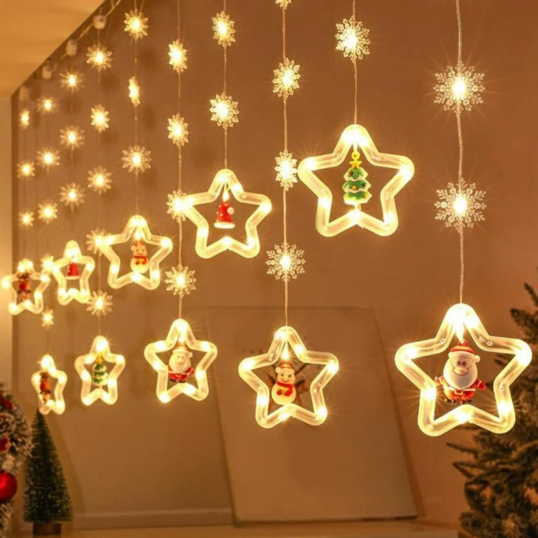 🎄✨ CORTINA DE LUCES NAVIDEÑAS CASCADA LED – 3 METROS USB ✨🎄