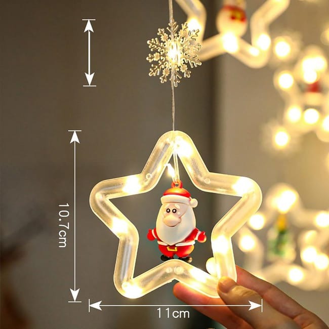 🎄✨ CORTINA DE LUCES NAVIDEÑAS CASCADA LED – 3 METROS USB ✨🎄