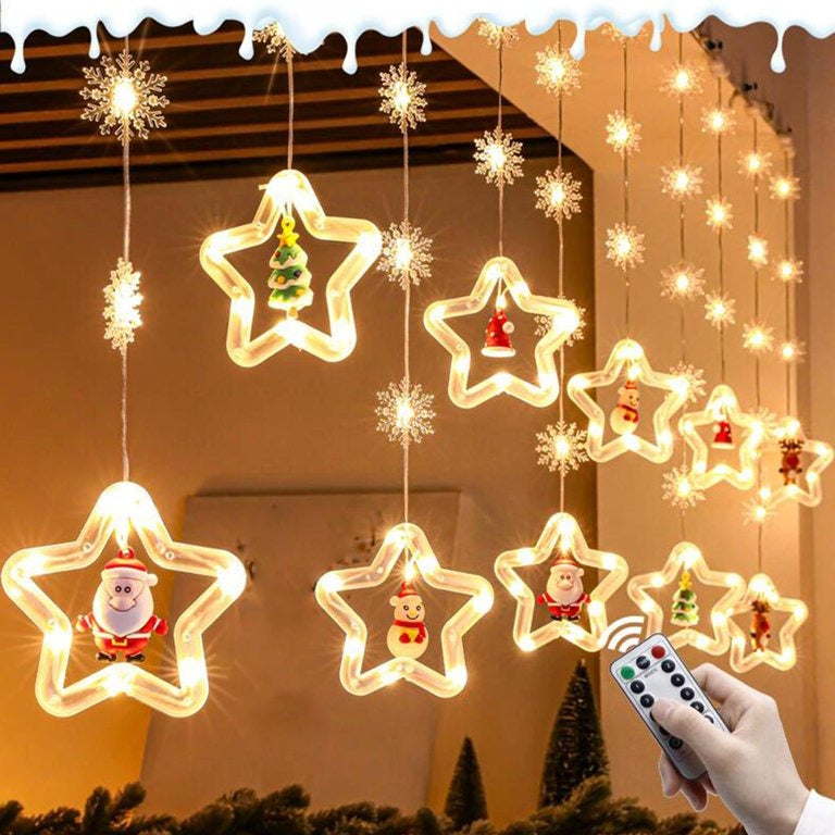 🎄✨ CORTINA DE LUCES NAVIDEÑAS CASCADA LED – 3 METROS USB ✨🎄