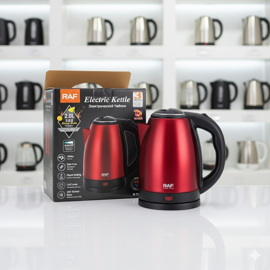 ☕✨ HERVIDOR ELÉCTRICO RAF – R.7399 (1500W / 2L