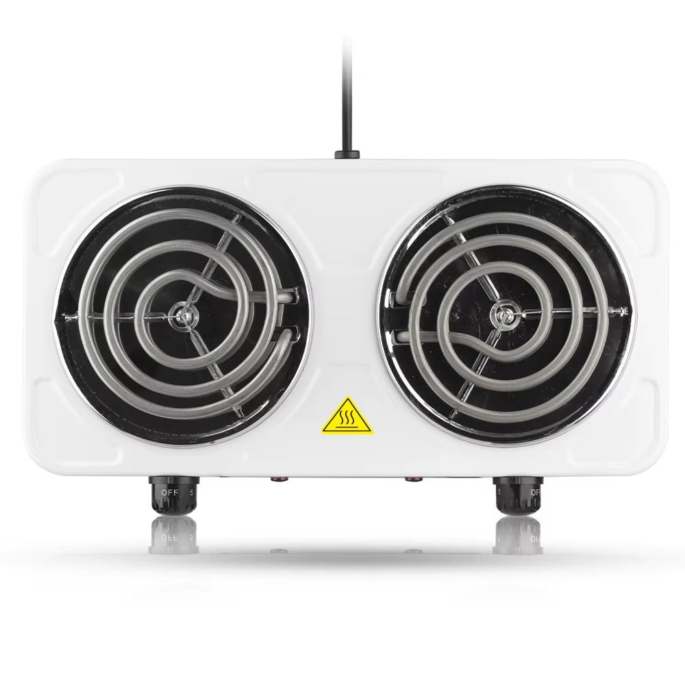 ✨ Cocina Eléctrica de Doble Quemador RAF – Aspiral (Cod. R.8020B) – 2000W ✨