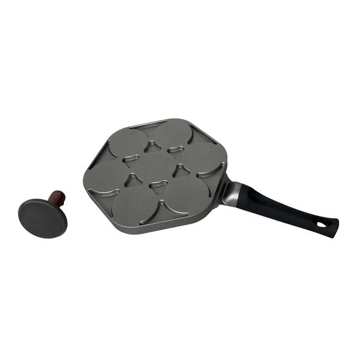 ✅SARTÉN GRILL DE 7 UNIDADES PARA HACER HAMBURGUESAS, PAN, PANQUEQUES
