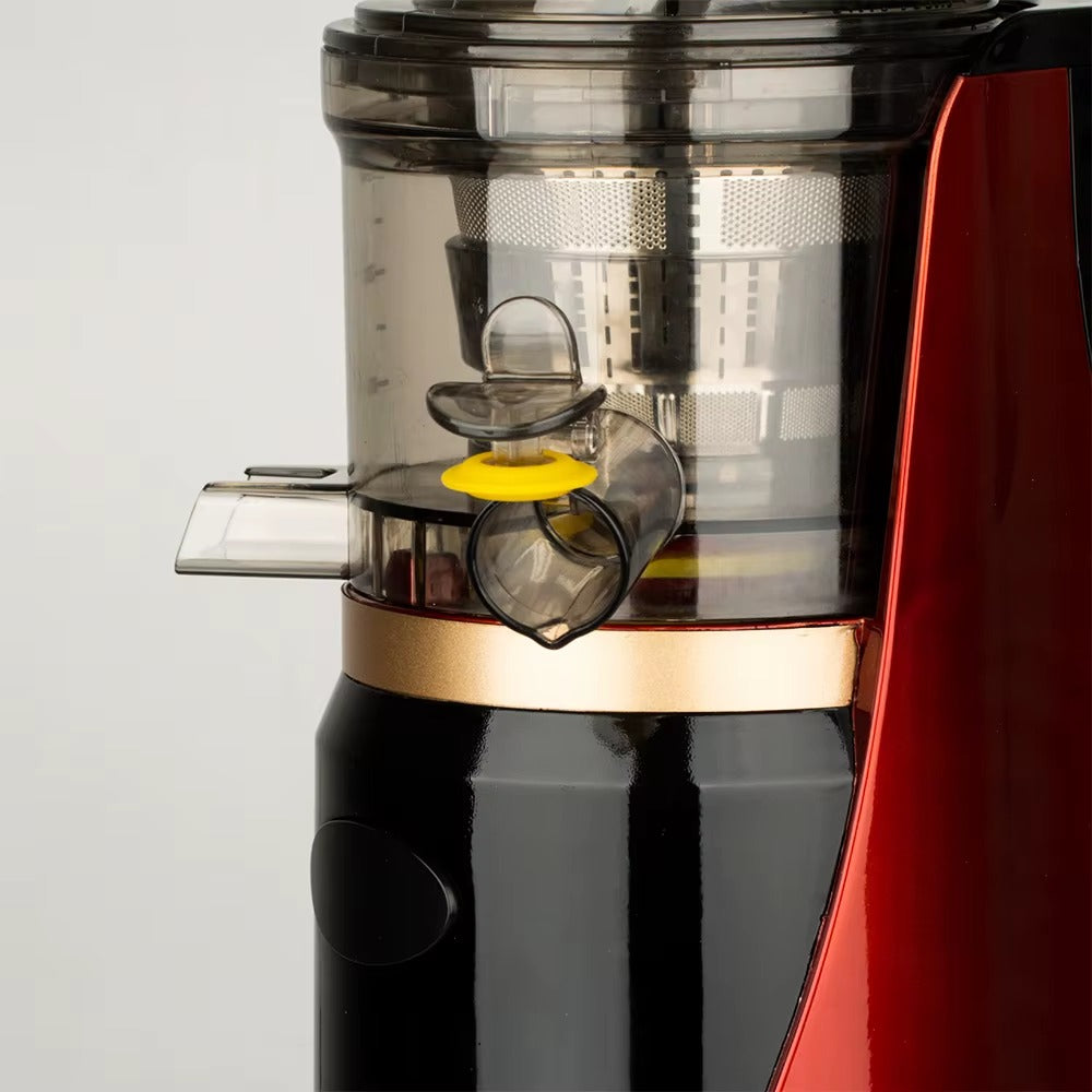 🎀 EXTRACTOR AUTOMÁTICO DE ZUMO DE FRUTA CÍTRICA – EXPRIMIDOR DE BOCA GRANDE DE ALTA CALIDAD CON TORNILLO LENTO Y PRENSA EN FRÍO