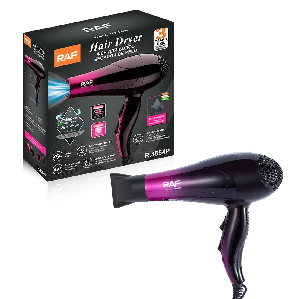 SECADOR DE PELO RAF – R.4554P | 900W