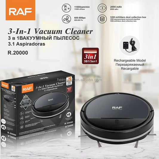 ROBOT ASPIRADOR INTELIGENTE 3 EN 1 – RAF | R.20000