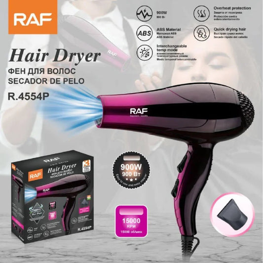 SECADOR DE PELO RAF – R.4554P | 900W