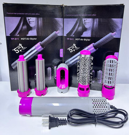 PEINE CEPILLO SECADOR 5 EN 1 MULTIUSO PARA CABELLO Y ALISA ANTI FRIZZ