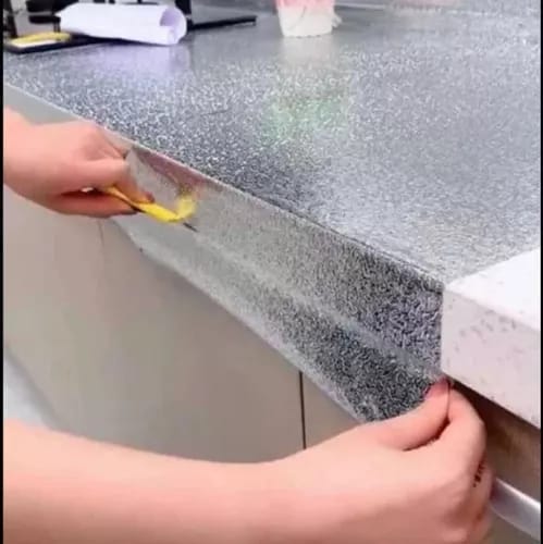 PAPEL ALUMINO ADHESIVO DE 5 METROS DE LARGO  X 60 DE ANCHO ANTIGRASA