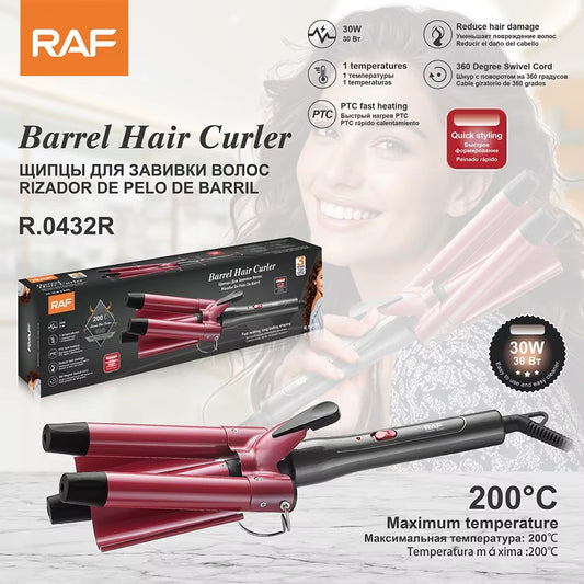 RAF RIZADOR DE PELO R.0432 – ¡ONDAS PERFECTAS CON MENOS DAÑO Y MÁS ESTILO!
