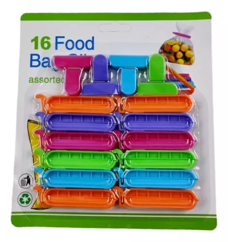 CLIPS DE BOLSAS . SELLADO FACIL PARA UN ALIMENTO CONSERVADO