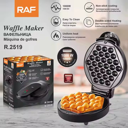 MAQUINA WAFFLES  GOFLERA  RAF R.2519 DE 1000W