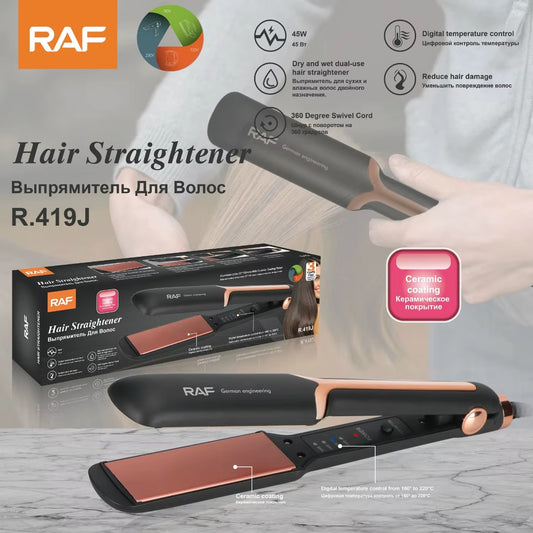 💖✨ PLANCHA DE PELO RAF R.419J – LUJO Y ESTILO EN LA PALMA DE TU MANO