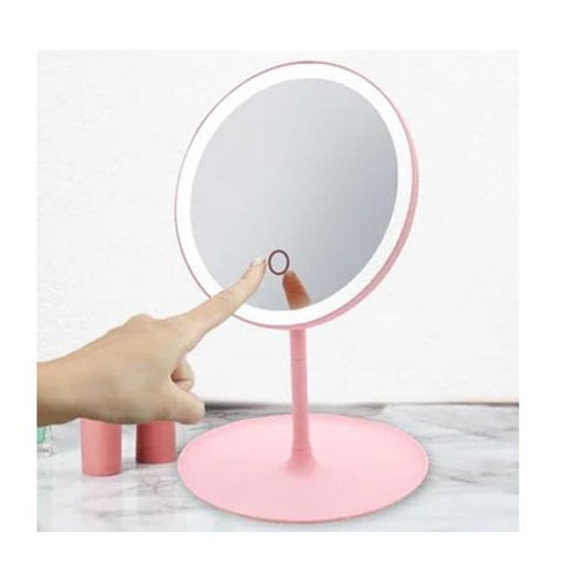 ESPEJO PARA MÁQUILLAJE CON LUZ LED CON ENCENDIDO TÁCTIL RECARGABLE