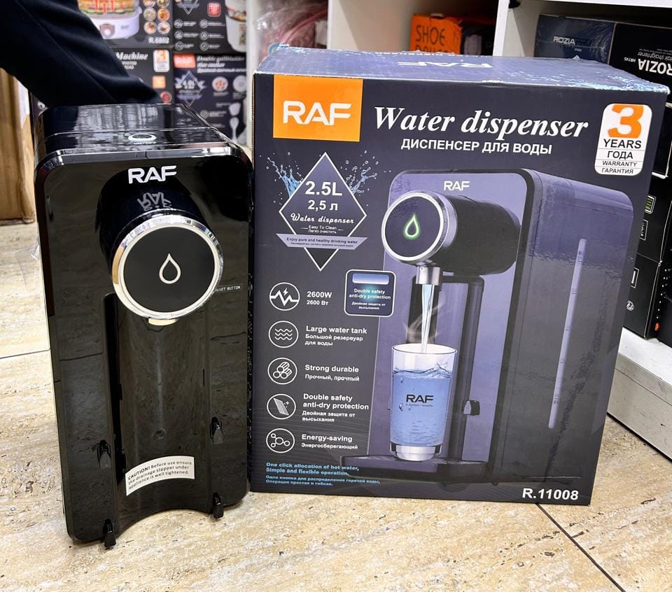 MAQUINA DISPENSADOR DE AGUA CALIENTE DIGITAL 2.5L RAF R.11008