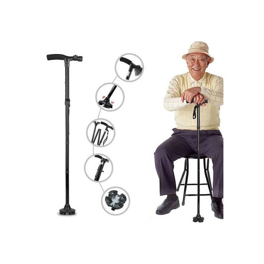 BASTONES PLEGABLES RETRACTIL CON LUZ