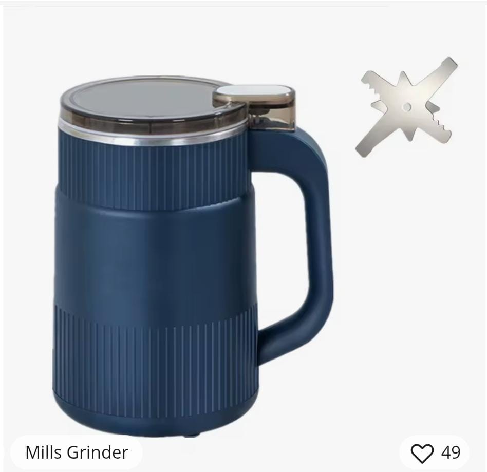 MOLINO ELECTRICO PARA EL HOGAR DE 8 CUCHILLAS DE ACERO. MOLEDOR DE GRANOS