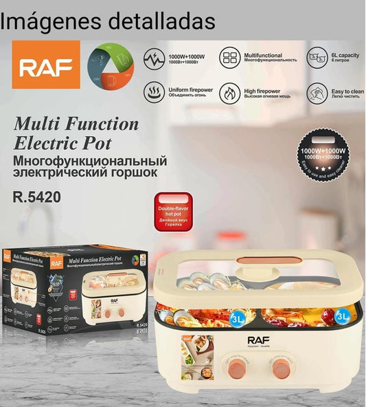 HERMOSA OLLA ARROCERA MULTIFUNCIONAL DOBLE RAF R.5420