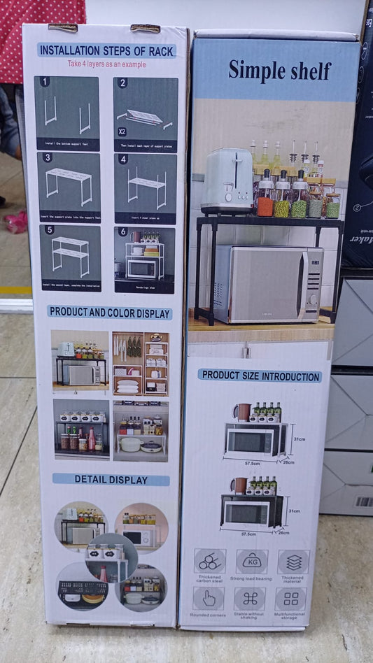 ORGANIZADOR DE MICROONDAS AJUSTABLE MULTIFUNCIONAL