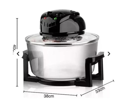 FREIDORA DE AIRE DE 12L HALOGENA ANTIADHERENTE DE 3500W
