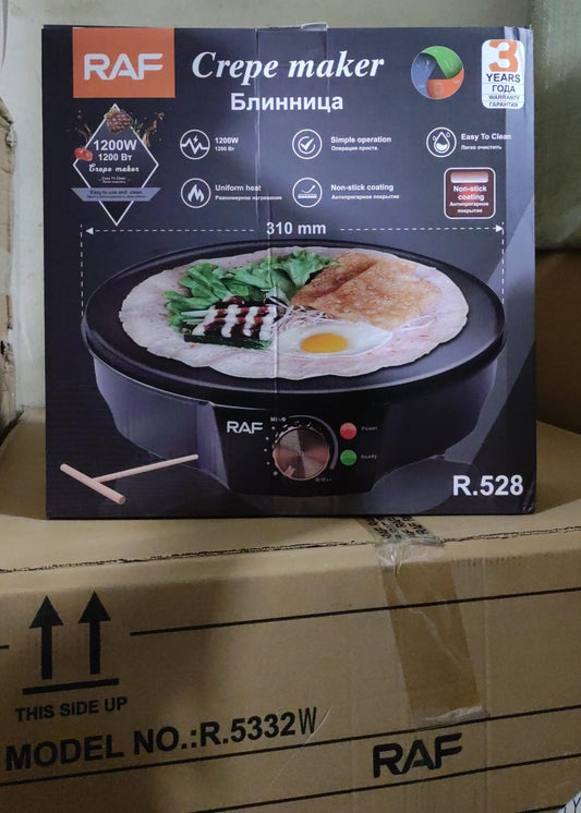 CREPERA RAF R.528 DE  11 PULGADAS 1200w  PARA  PANQUEQUES ANTIADHERENTE