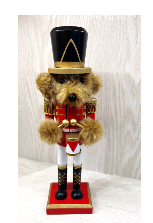 🎄✨ ESTATUA DE MADERA PERRO CASCANUECES ✨🎄