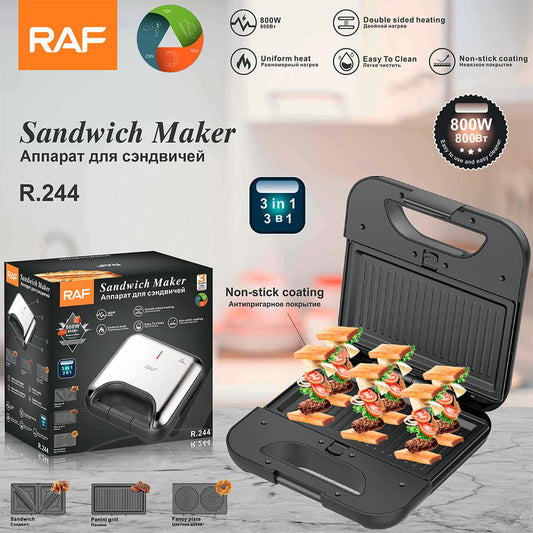 Sandwichera – Wafflera – Parrilla RAF R.244 💯